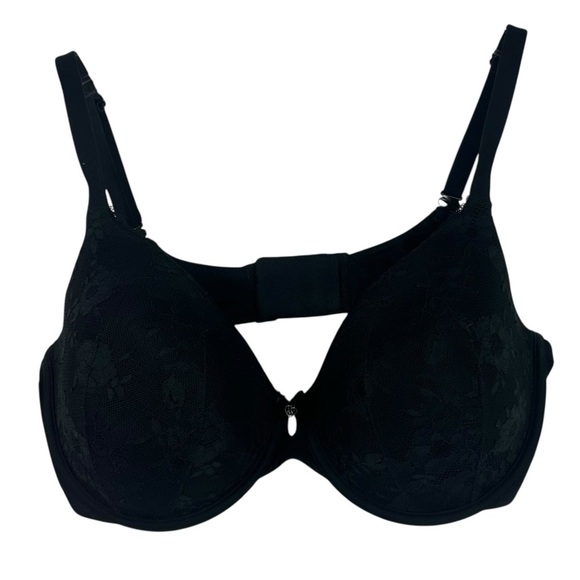 VICTORIA'S  SECRET Body by Victoria Black Lace Lined Perfect Coverage bra 38DD - Picture 4 of 9